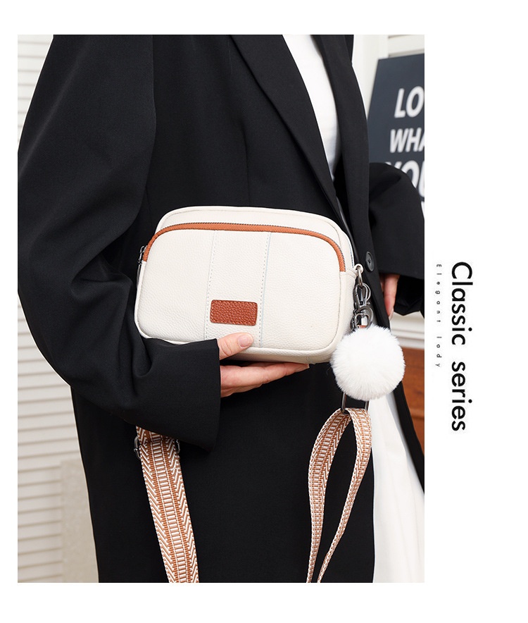 Genuine Leather Womens New Trendy Fashionable Versatile Single-shoulder Bag - Image 25