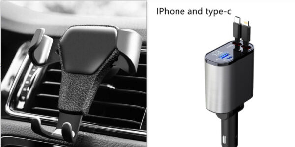 Metal Car Charger 100W Super Fast Charging Car Cigarette Lighter USB And TYPE-C Adapter - Image 16