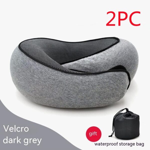 Travel Neck Pillow Non-Deformed Airplane Pillow Travel Neck Cushion Durable U-Shaped Travel Memory Cotton Nap Neck Pillow - Image 36