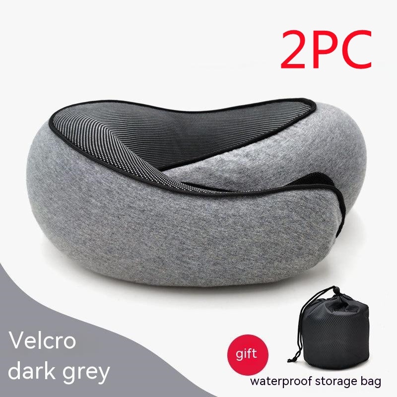 Travel Neck Pillow Non-Deformed Airplane Pillow Travel Neck Cushion Durable U-Shaped Travel Memory Cotton Nap Neck Pillow - Image 36