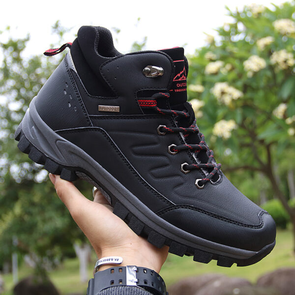 Men's Outdoor Hiking Boots High-top Single-layer Shoes - Image 2