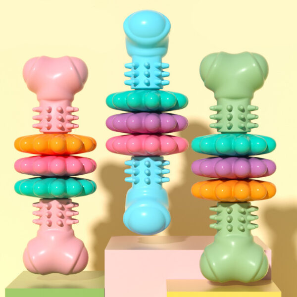 Dog Chew Toy Dog Bone Type  Dogs Teeth Cleaning Toys Indestructible TPR Bone Chewing Bite Resistant Teething Toys  Pet Products - Image 15
