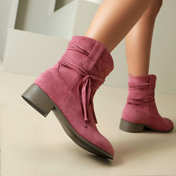 Tassel Women's Casual Ankle Boots - Image 17