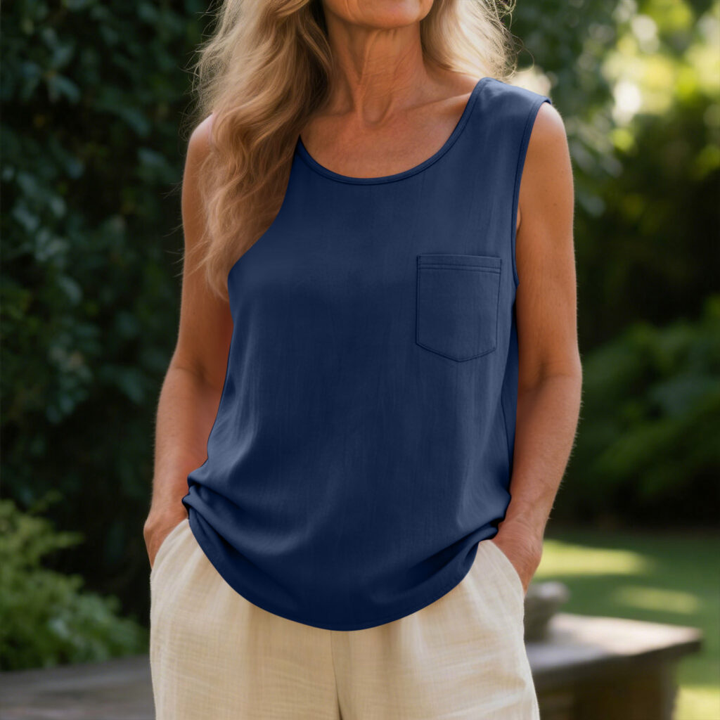 Women's Casual Loose Fashion Cotton And Linen Vest