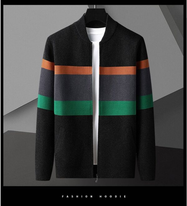 Mens Knitted Cardigan Sweater Jacket For Spring And Autumn Coats - Image 12