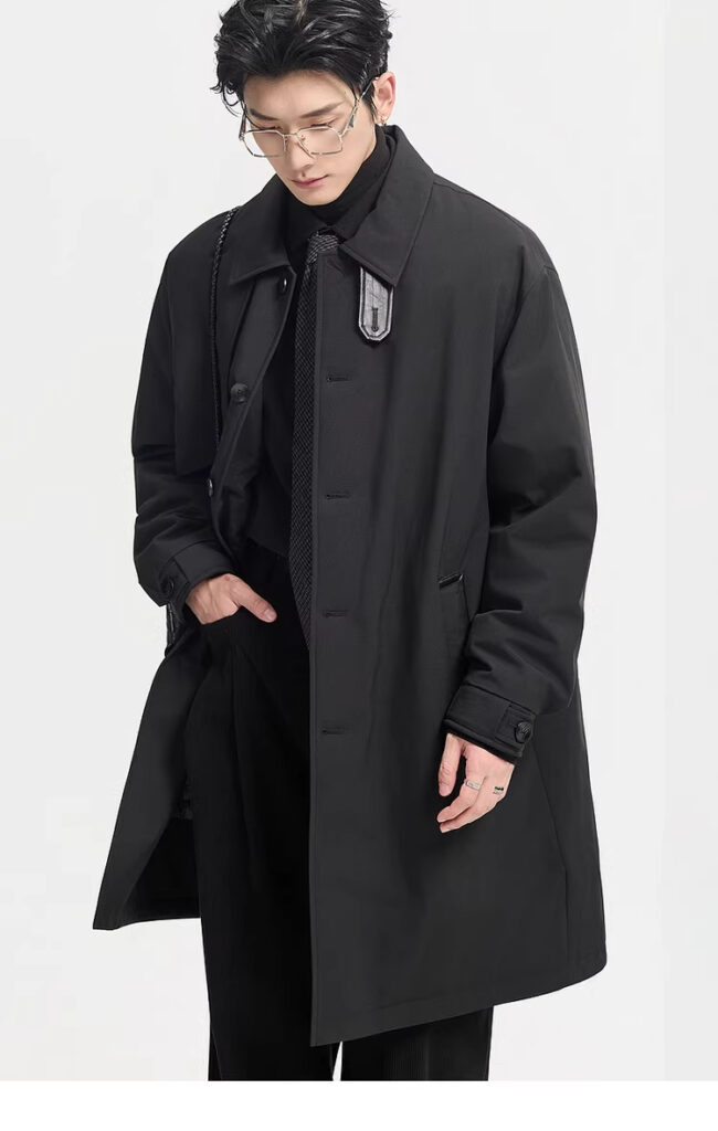 Men's Mid-Length Down Jacket For Winter