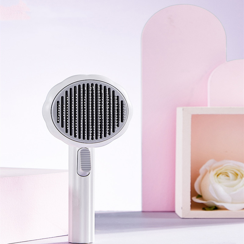 New Pet Cat Brush Hot Selling Hand-held Steel Wire Self-cleaning Comb Looper For Hair Removal - Image 11