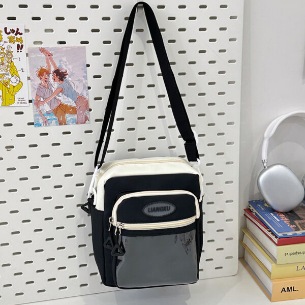 Crossbody Bag Girl Students' Personality Contrast Color - Image 6