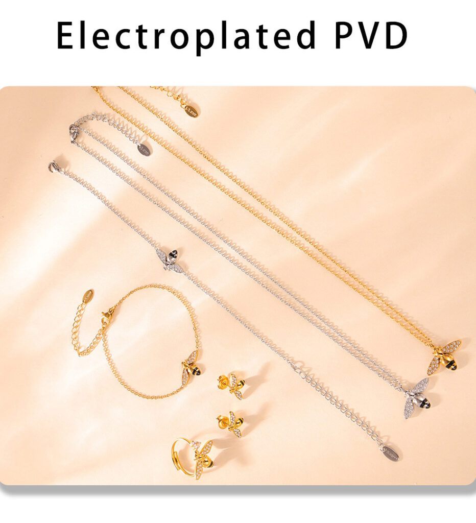 Stylish Oil-Drip Zircon Hardworking Little Bee Bracelet