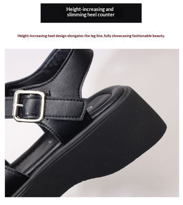 One-strap Open-toe Sandals With A Rubber Mid-heel - Image 12