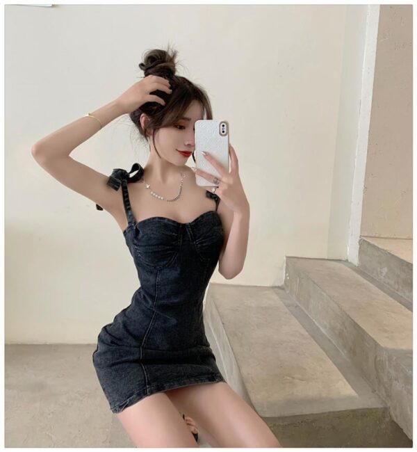 Hong Kong-style Retro Sexy Tube Top Slip Dress - Image 19