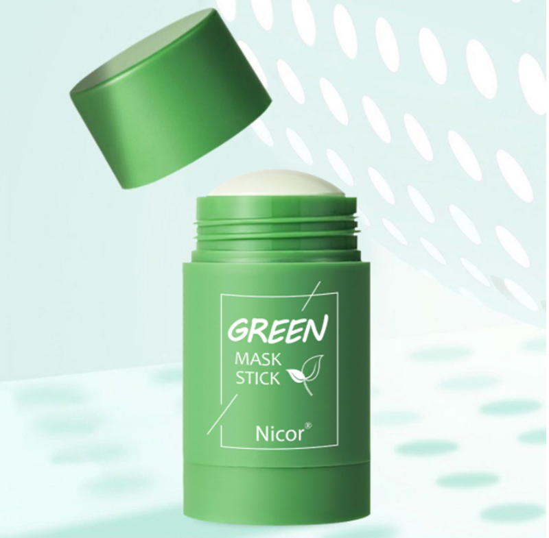 Cleansing Green Tea Mask Clay Stick Oil Control Anti-Acne Whitening Seaweed Mask Skin Care - Image 14