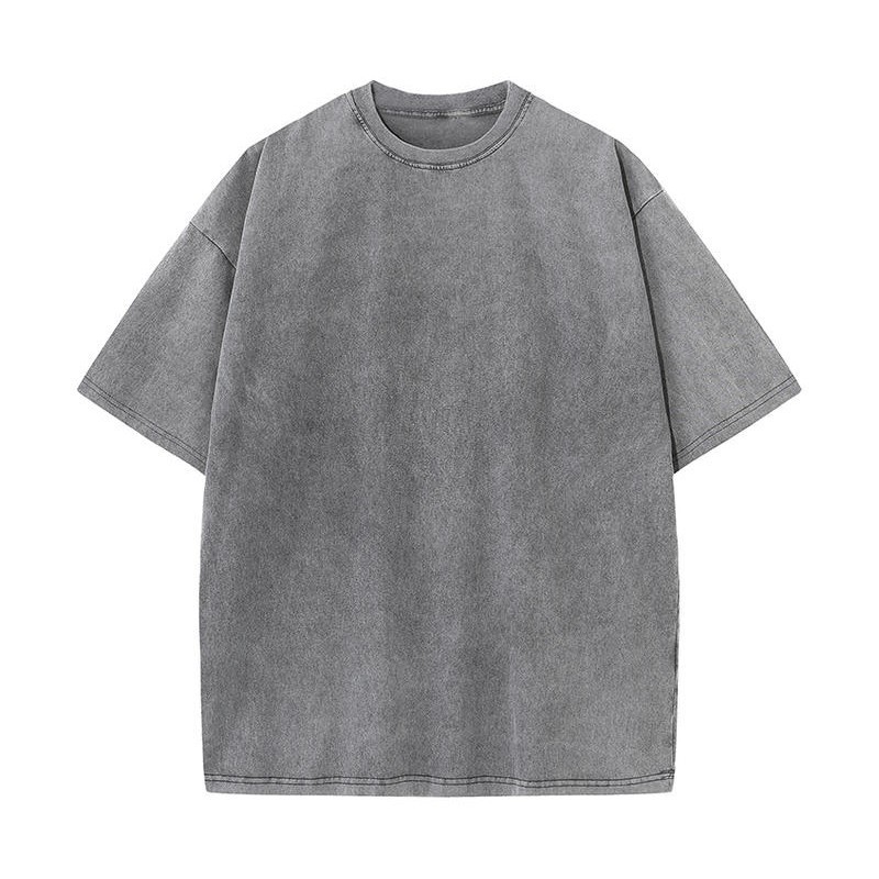 American-style Stir-fried Snowflake Batik Crewneck Short Sleeves - Image 5