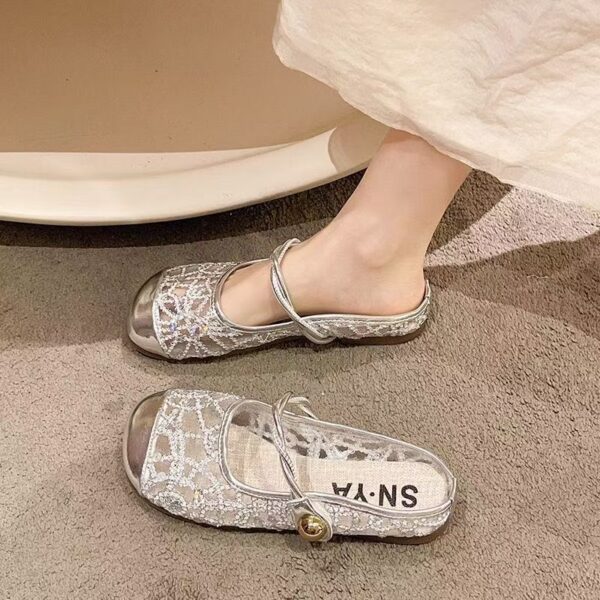 Women's Fashionable Mesh Breathable Closed-Toe Slippers - Image 2
