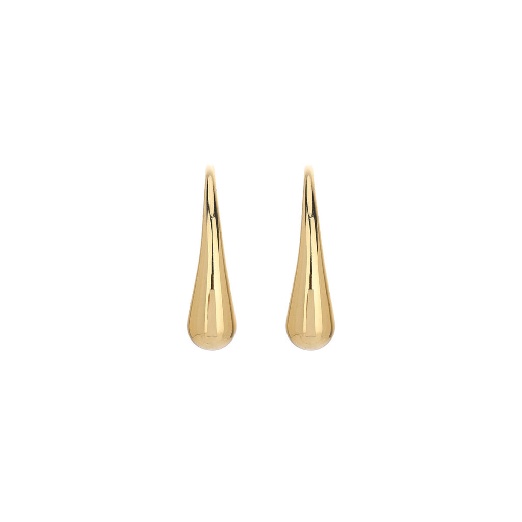 1 Pair Gold Light Luxury Earrings, European & American Style, 2024 New Trend, Simple & Mini Stud Earrings