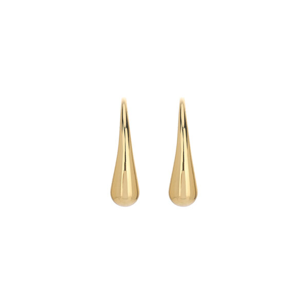 1 Pair Gold Light Luxury Earrings, European & American Style, 2024 New Trend, Simple & Mini Stud Earrings - Image 3