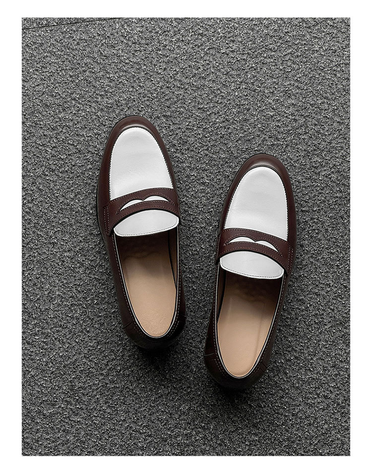 New Stylish All-match Mens Slip-on Casual Leather Shoes