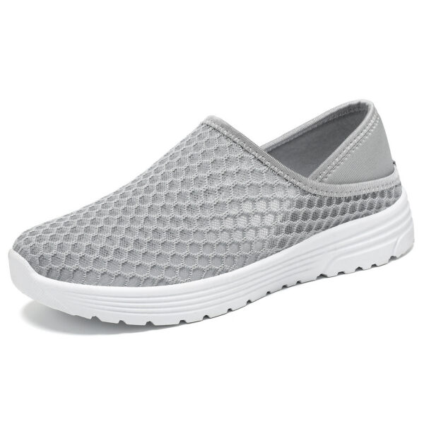 Large Size Lightweight Breathable Mesh Hole Half Slippers - Image 6