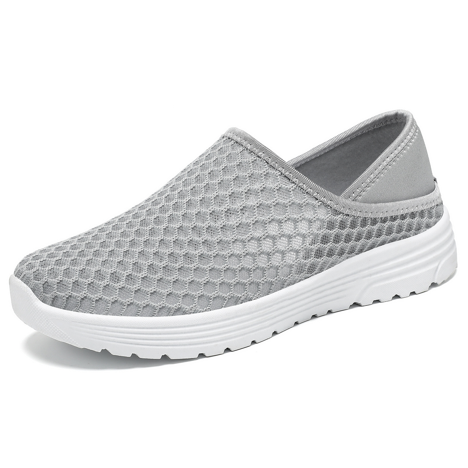Large Size Lightweight Breathable Mesh Hole Half Slippers - Image 6