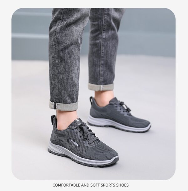 Men's Fashion Mesh Breathable Casual Sneakers - Image 9