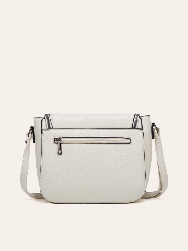 European And American-style Fashionable Flip-top Saddle Bag With Tassels - Image 14