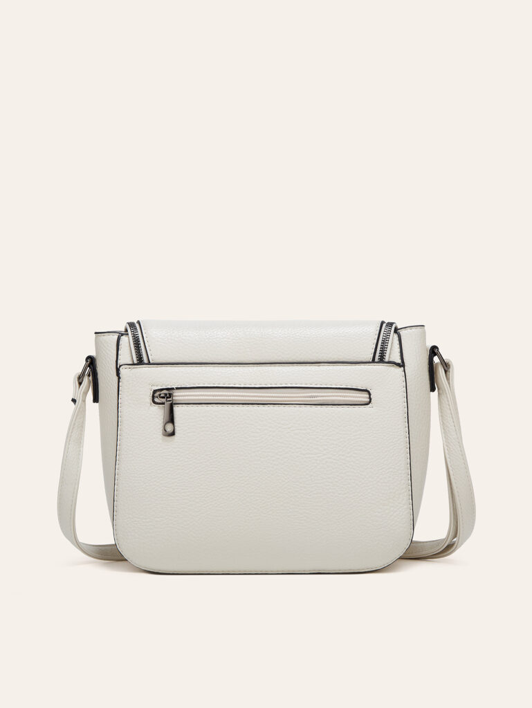 European And American-style Fashionable Flip-top Saddle Bag With Tassels