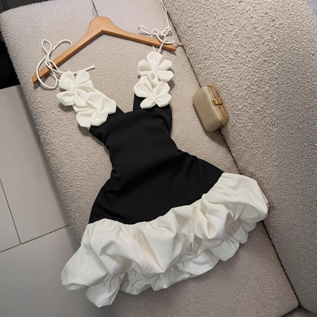 Sexy Bud Blossom Floral Strap Holiday Dress