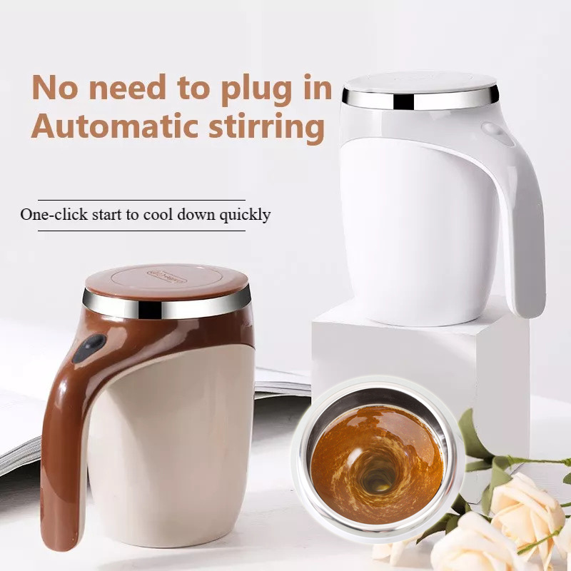 Rechargeable Model Automatic Stirring Cup Coffee Cup High Value Electric Stirring Cup Lazy Milkshake Rotating Magnetic Water Cup - Image 1
