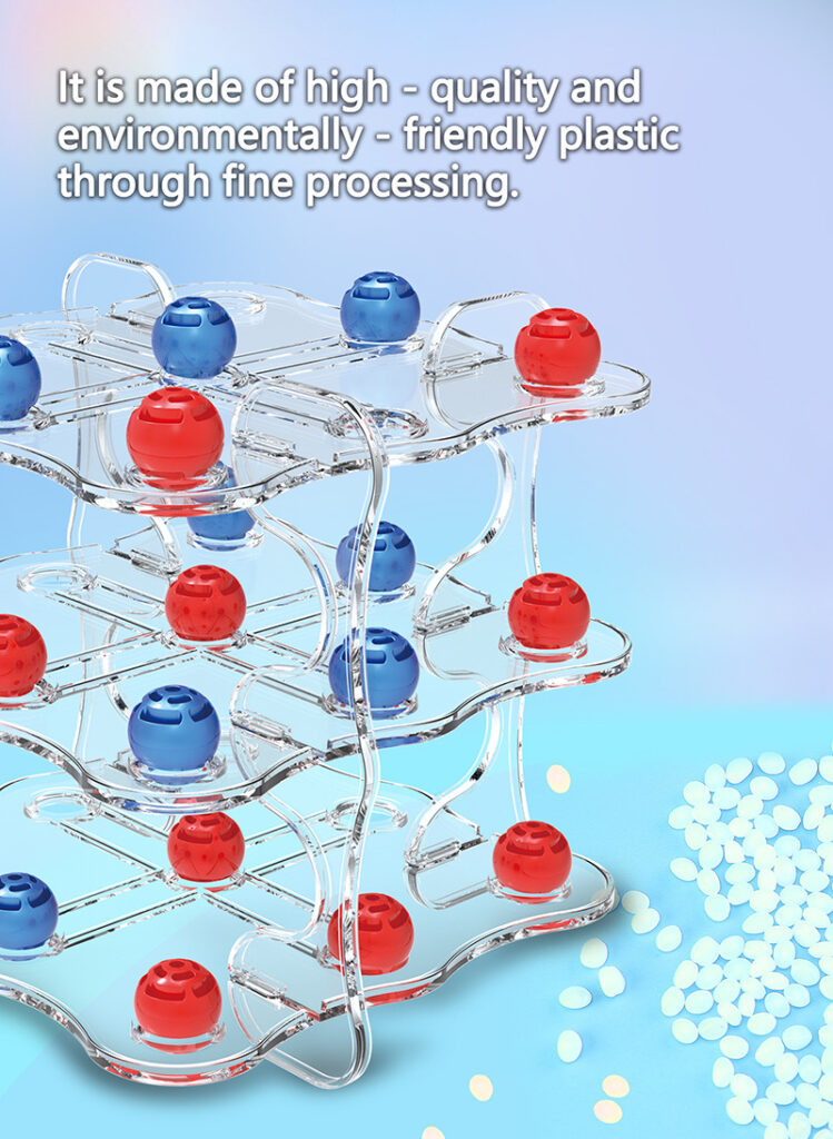 3D Triple Tic-Tac-Toe Early Learning Board Game For Kids