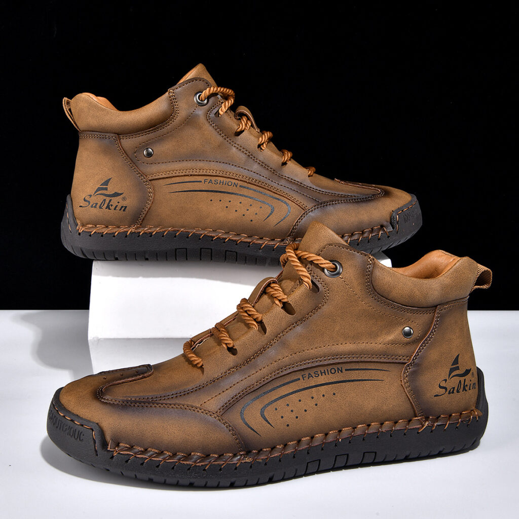 Plus-size Mens Fashion With Hand-stitched Soles