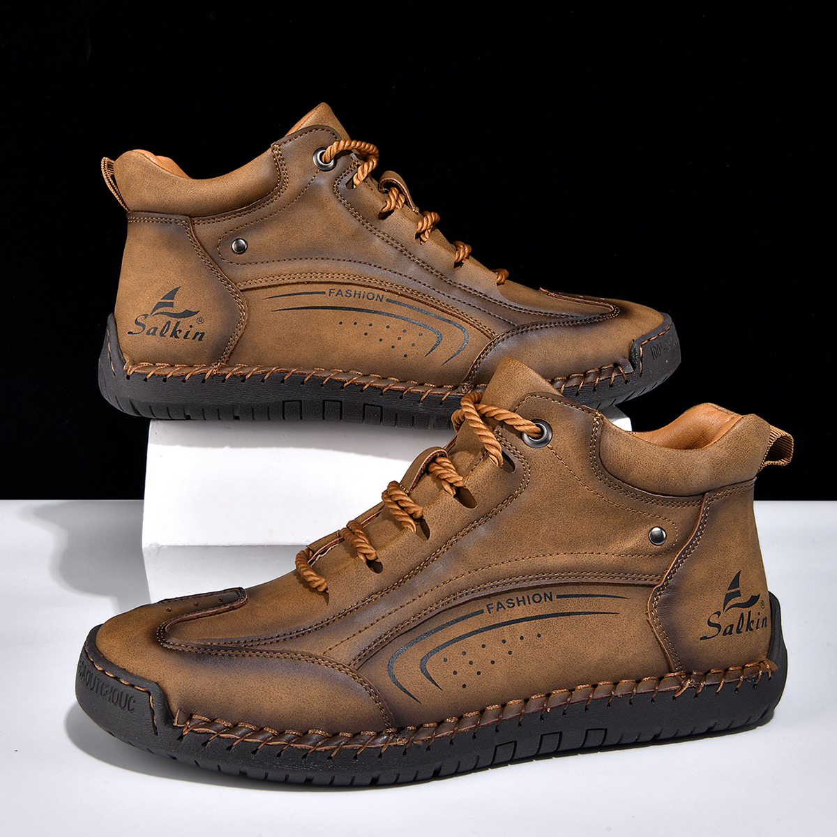 Plus-size Mens Fashion With Hand-stitched Soles - Image 12
