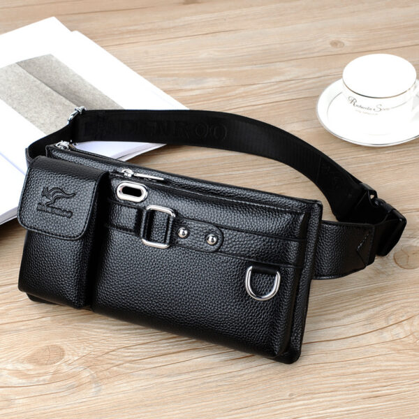 Luxury Brand Waist Bag Men Leather Fanny Pack Chest Bag Male Casual Belt Bags Sling Crossbody Bum Bag Belly Waist Packs Heuptas - Image 2