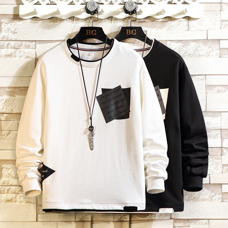 Loose Fat Shirt Long-sleeved Sweater Men - Image 5