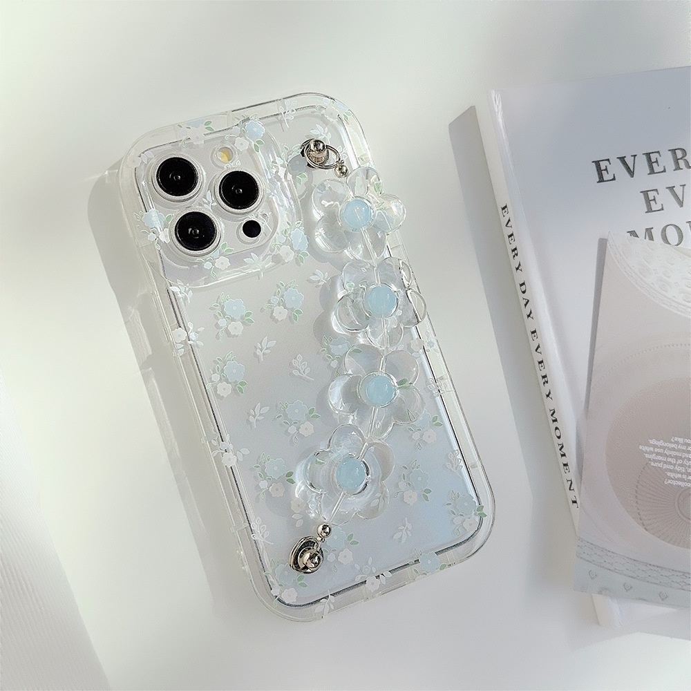 Fresh And Summery Blue Floral Phone Case - Image 16
