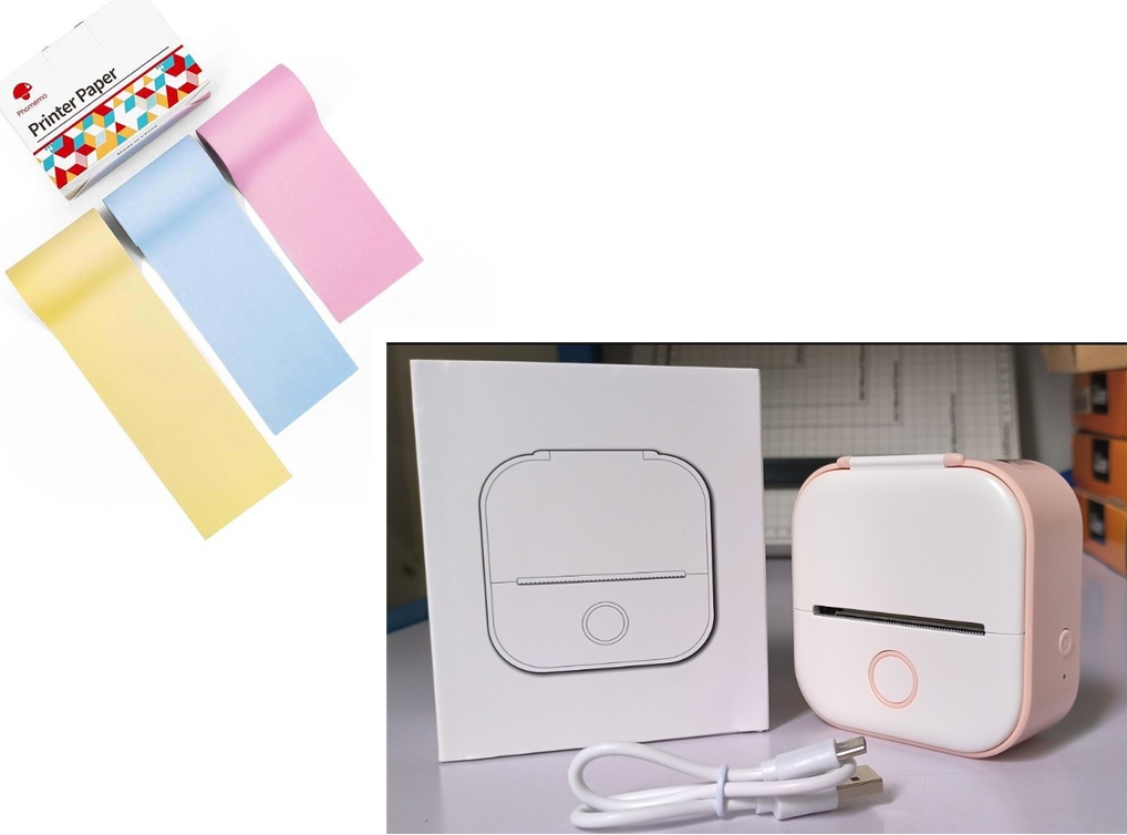 Portable Mini Thermal Label Printer Home Photo Printer Student Wrong Question Printer Bluetooth-compatible Mini Label Printer Price Tag - Image 45