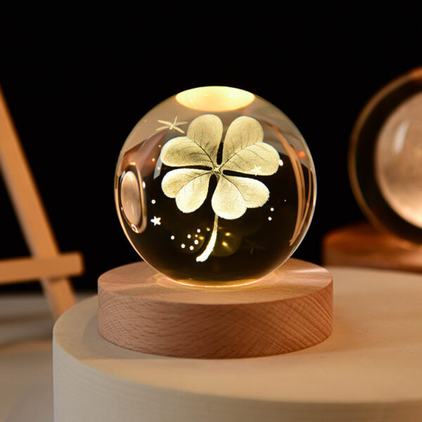 LED Night Light Galaxy Crystal Ball Table Lamp 3D Planet Moon Lamp Bedroom Home Decor For Kids Party Children Birthday Gifts - Image 12