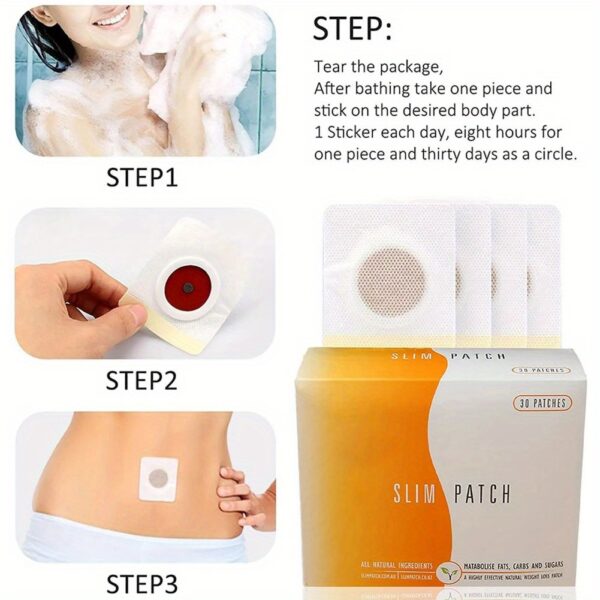 Navel Belly Button Patch Slimming Patch Abdomen Magnetic Detox Sticker - Image 22