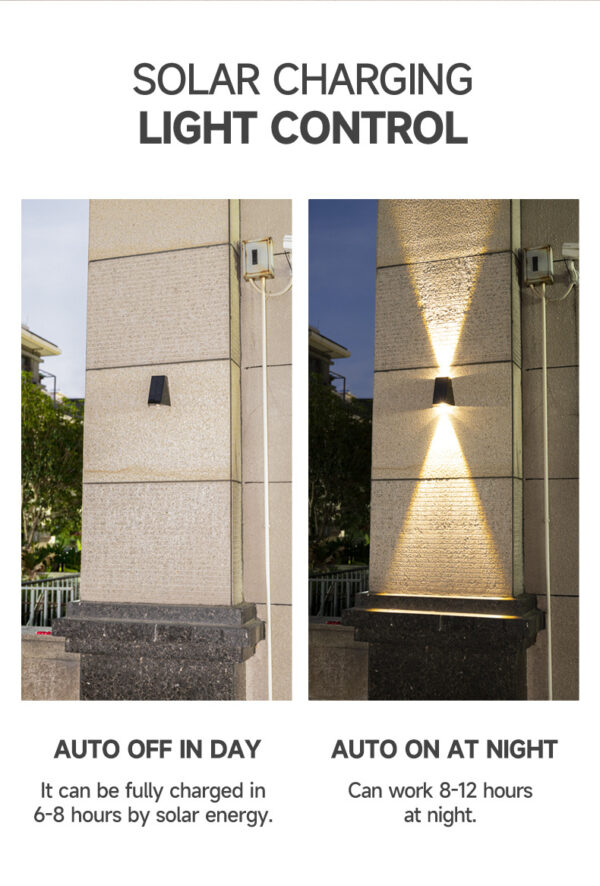 Solar Outdoor Corridor Waterproof Wall Lamp - Image 11