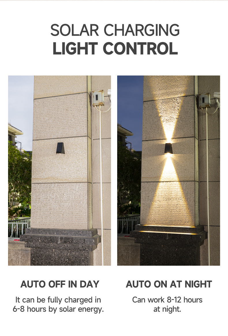 Solar Outdoor Corridor Waterproof Wall Lamp - Image 11