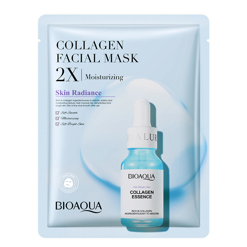 Collagen Face Mask Moisturizing Firming Face Sheet Mask Hyaluronic Acid Facial Masks Beauty Skin Care Gel Skin Care - Image 7