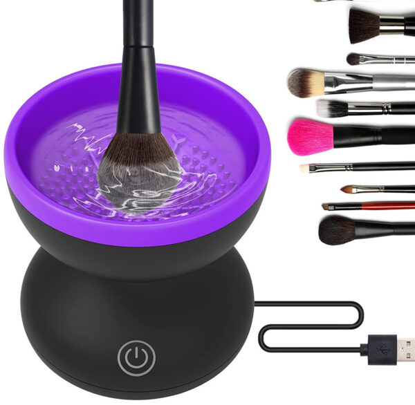 Electric Makeup Brush Cleaner Machine Portable Automatic USB Cosmetic Brush Cleaner Tools For All Size Beauty Makeup Brushes Set - Image 15