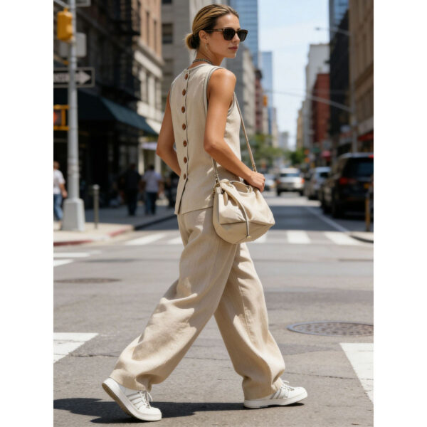 Womens Sleeveless Top And Pants Two-piece Set - Image 8