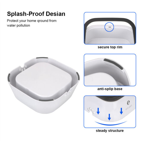 1.5L Cat Dog Water Bowl Carried Floating Bowl Anti-Overflow Slow Water Feeder Dispenser Pet Fountain ABS&PP Dog Supplies - Image 14
