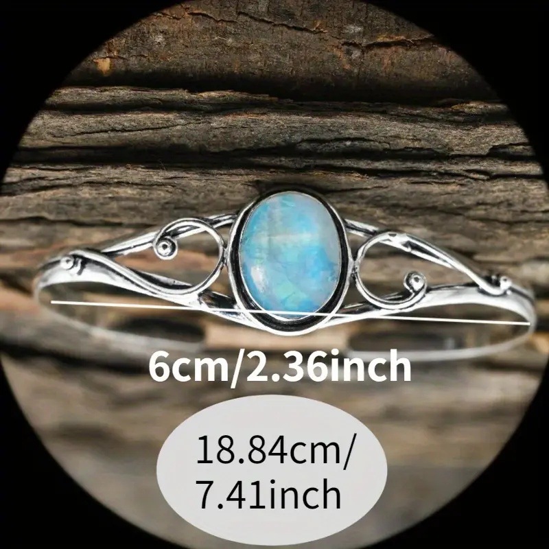 Retro-style Fashionable Personalized Oval Hollow-out Adjustable Bracelet - Image 2