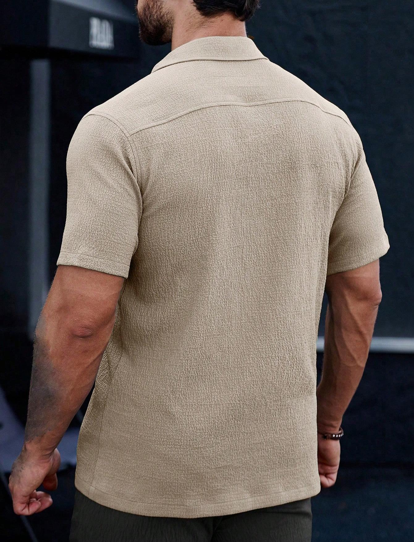 Mens Breathable Wrinkle-Resistant Versatile Semi-Formal Shirt - Image 13