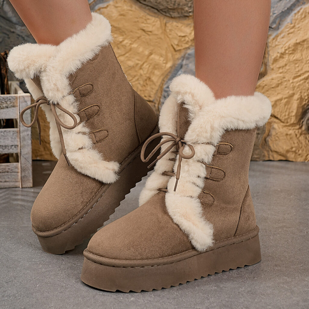 Women's Fashionable Low-Top Thick-Soled Casual Cotton Shoes