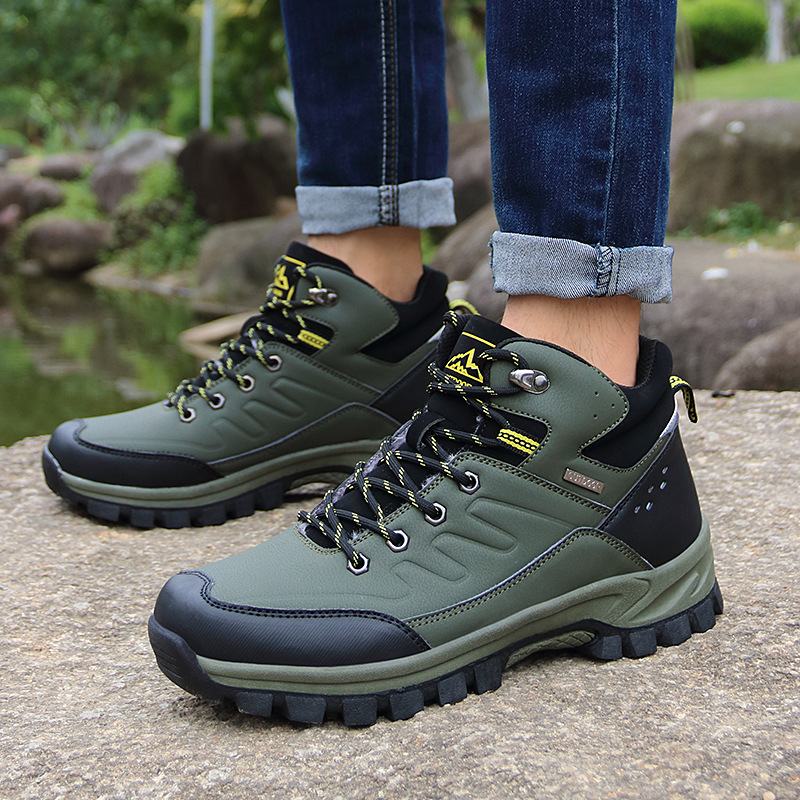 Men's Outdoor Hiking Boots High-top Single-layer Shoes