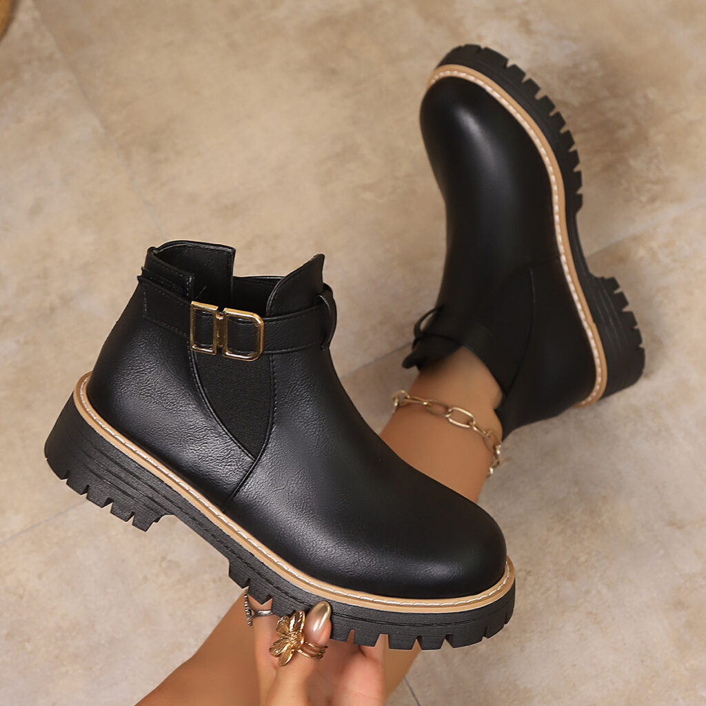 Women's Fashion Martens Boots Women's Winter Thick-Soled