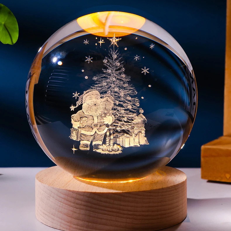 Luminous Starry Sky And Planets Moon Moon Crystal Ball Small Night Lamp Projection Ambience Light Creative Gift New Strange Gift - Image 19