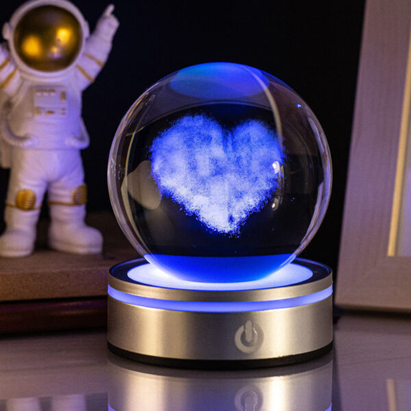 Creative 3D Inner Carving Luminous Crystal Ball Colorful Gradient Small Night Lamp Home Decorations Gifts Selection - Image 15
